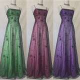 Blue Gradient Empire Prom Dresses Backless Romantic Beaded Evening Dresses Guest Dresses HZ1024