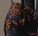 A-line Pink Spaghetti Strap Satin Applique Retro Prom Dress Birthday Party Dress HZ1024