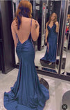 Purple Mermaid Gown ??Glitter Satin Backless Prom Dress with Slits for Formal Events &Quinceanera HZ1024