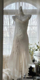 Fairytale White Chiffon Short Prom Dress Vintage Applique Beading Party Dresses HZ1024