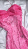 Princess Style Beaded Chiffon Prom Dress for Party Glitter 90s Retro A-Line Evening Gown HZ1024