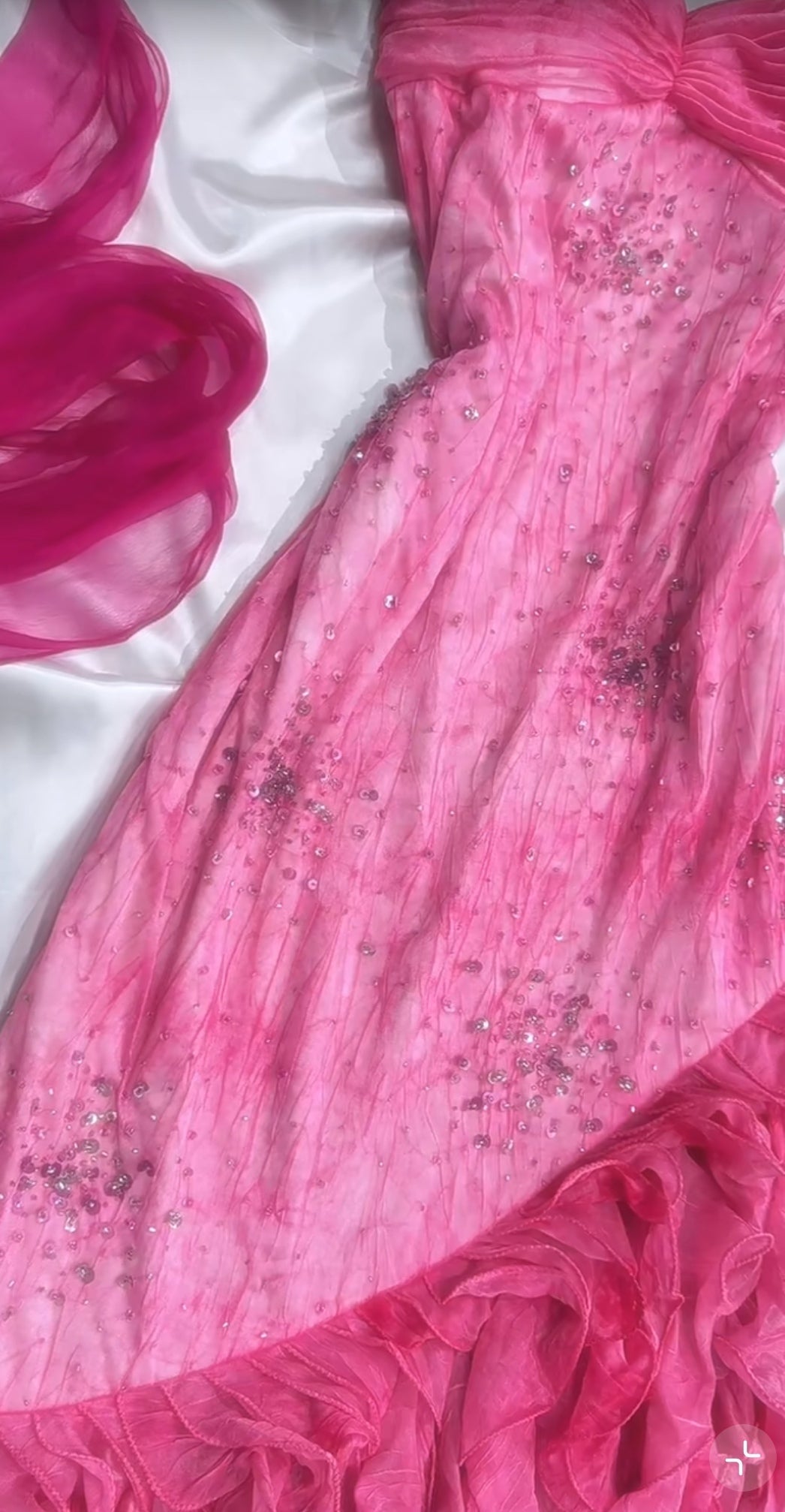 Princess Style Beaded Chiffon Prom Dress for Party Glitter 90s Retro A-Line Evening Gown HZ1024