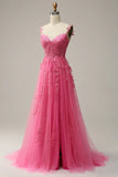 Elegant Sweetheart Neck Tulle Lace Dark Blue Long Prom Dress, Dark Blue Long Evening Dress HZ1024