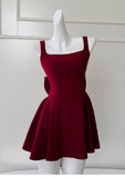 A-line Spaghetti Strap Short Prom Dress Homecoming Dress HZ1024